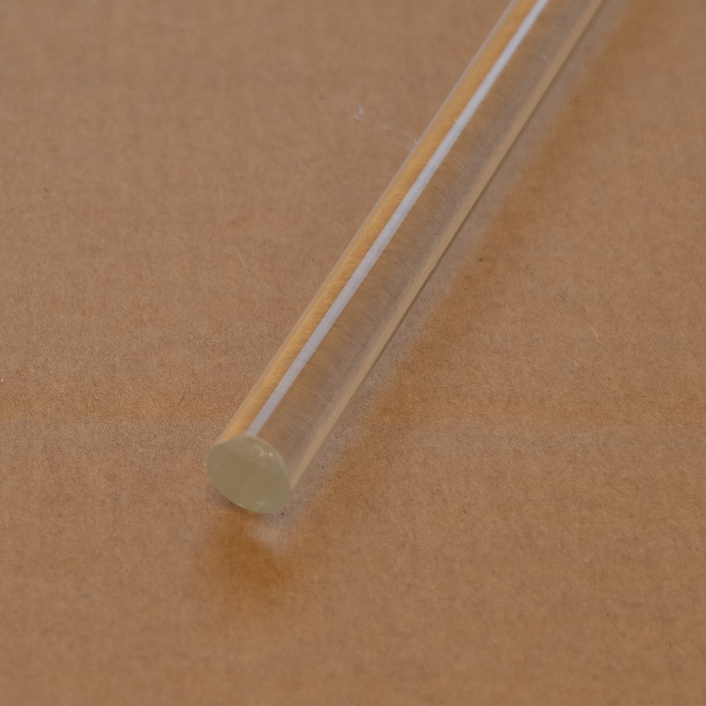 10mm Clear Acrylic Round Rod (extruded)